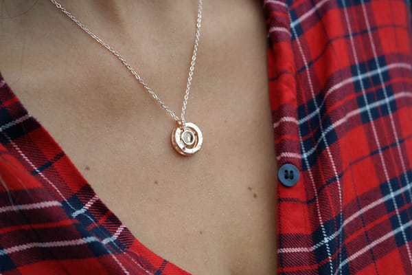 Colgante reloj de sol en oro rosa "100 maneras de decir te amo" - Imagen 8